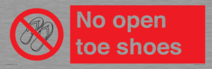 PP16769: No Open toe shoes