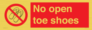 PP16769: No Open toe shoes