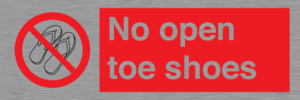 PP16769: No Open toe shoes