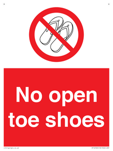 PP16769: No Open toe shoes