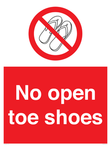 PP16769: No Open toe shoes
