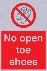 PP16769: No Open toe shoes