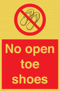 PP16769: No Open toe shoes