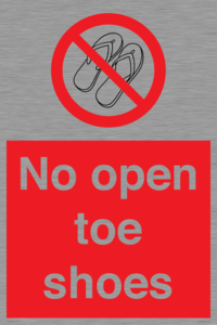 PP16769: No Open toe shoes