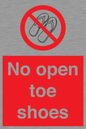 PP16769: No Open toe shoes