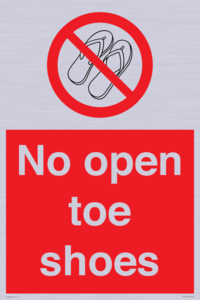 PP16769: No Open toe shoes
