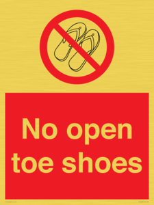 PP16769: No Open toe shoes