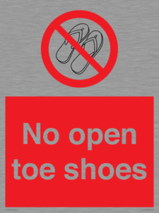 PP16769: No Open toe shoes