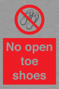 PP16769: No Open toe shoes