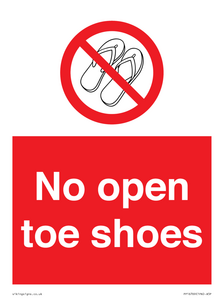PP16769: No Open toe shoes