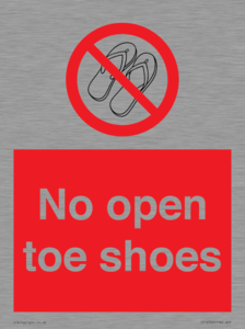PP16769: No Open toe shoes