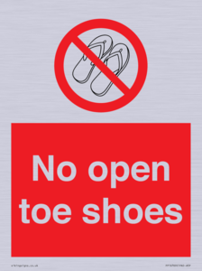 PP16769: No Open toe shoes