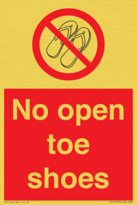 PP16769: No Open toe shoes