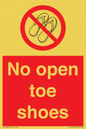 PP16769: No Open toe shoes