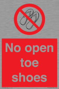 PP16769: No Open toe shoes