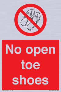 PP16769: No Open toe shoes