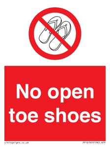 PP16769: No Open toe shoes