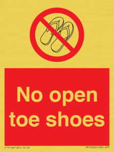PP16769: No Open toe shoes