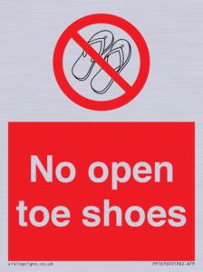 PP16769: No Open toe shoes