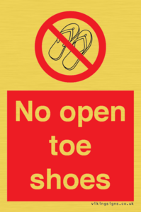 PP16769: No Open toe shoes