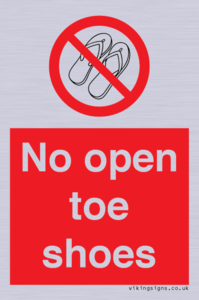 PP16769: No Open toe shoes