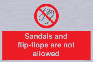 PP16771: Sandals and flip-flops are not allowed