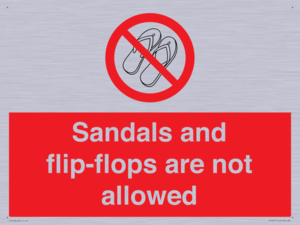 PP16771: Sandals and flip-flops are not allowed