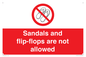 PP16771: Sandals and flip-flops are not allowed
