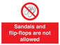 PP16771: Sandals and flip-flops are not allowed