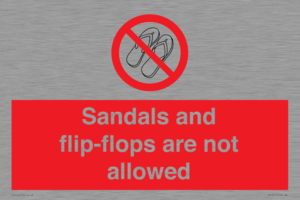 PP16771: Sandals and flip-flops are not allowed