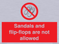 PP16771: Sandals and flip-flops are not allowed