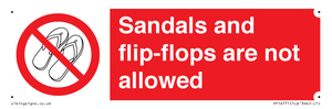 PP16771: Sandals and flip-flops are not allowed