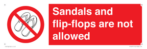 PP16771: Sandals and flip-flops are not allowed
