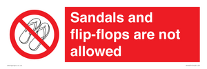 PP16771: Sandals and flip-flops are not allowed
