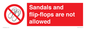 PP16771: Sandals and flip-flops are not allowed