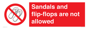 PP16771: Sandals and flip-flops are not allowed