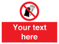 PP5201: Custom Do Not Wear Gloves Sign