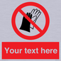 PP5201: Custom Do Not Wear Gloves Sign