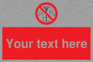 PP5209: Custom No Lab Coats Sign