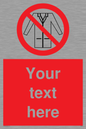 PP5209: Custom No Lab Coats Sign