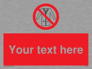 PP5209: Custom No Lab Coats Sign