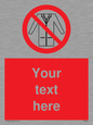 PP5209: Custom No Lab Coats Sign