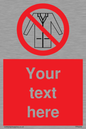 PP5209: Custom No Lab Coats Sign