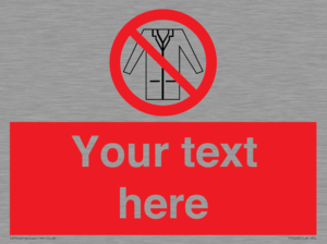 PP5209: Custom No Lab Coats Sign