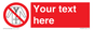 PP5209: Custom No Lab Coats Sign