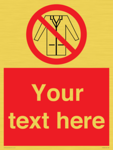 PP5209: Custom No Lab Coats Sign