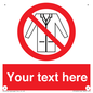 PP5209: Custom No Lab Coats Sign