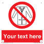PP5209: Custom No Lab Coats Sign