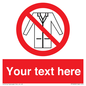 PP5209: Custom No Lab Coats Sign