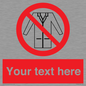 PP5209: Custom No Lab Coats Sign